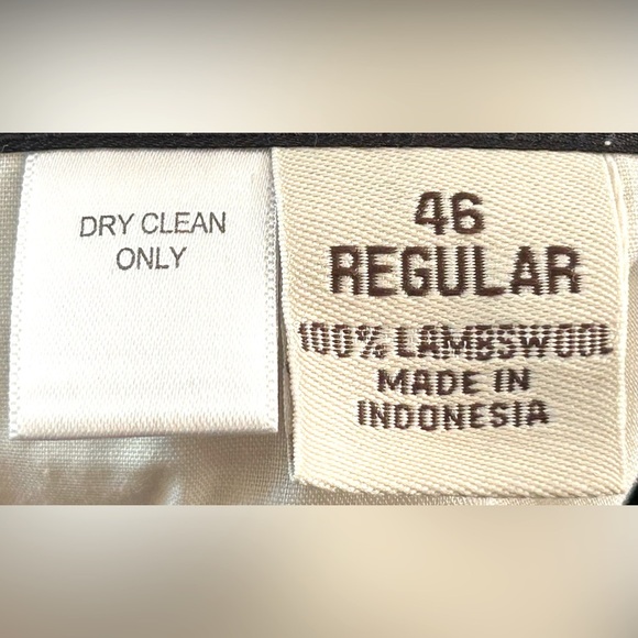 Pronto Uomo Lambswool 2-Button Windowpane Navy Plaid Sport Coat Blazer, Size 46R - Picture 12 of 13